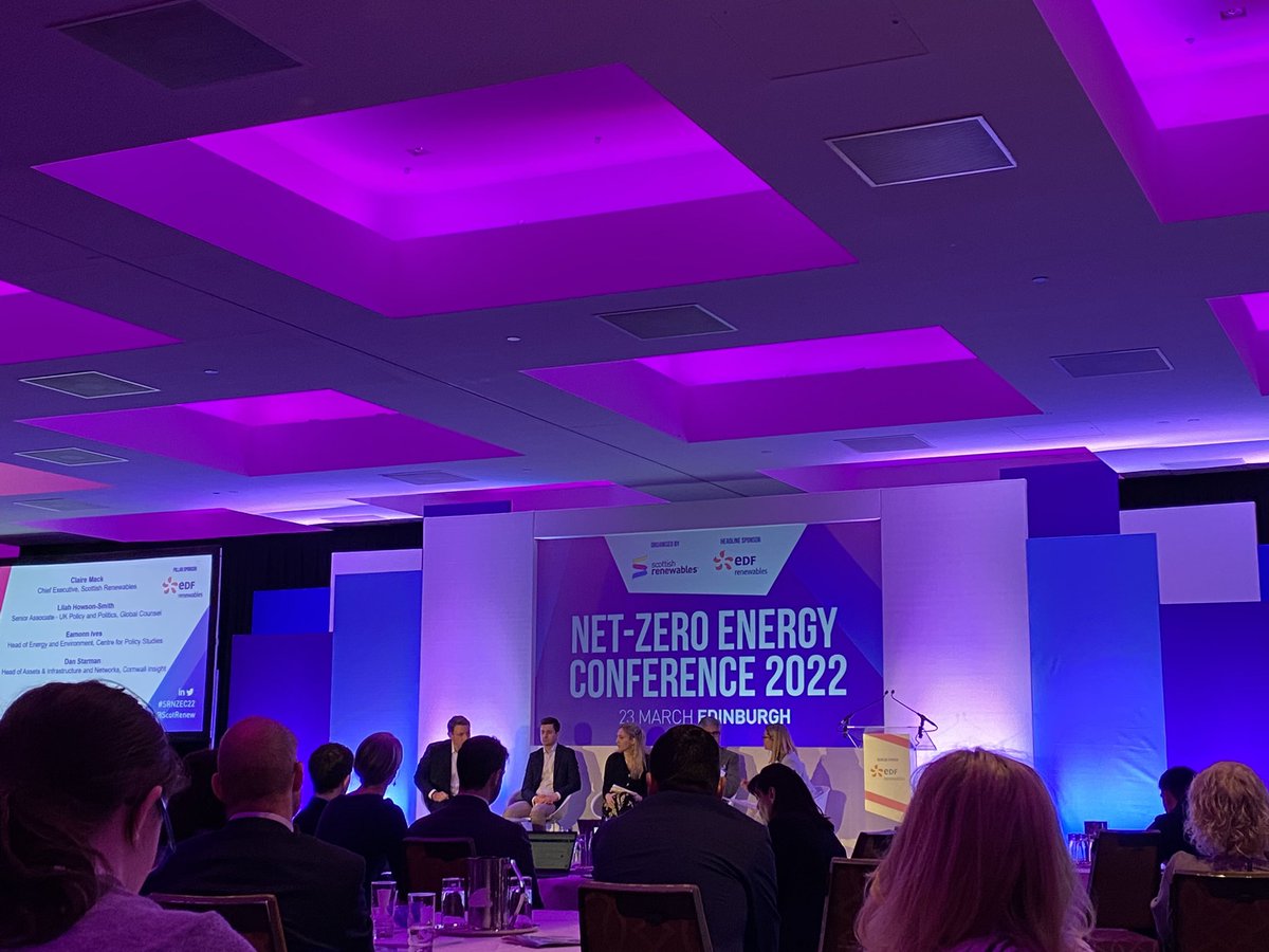 A busy morning at #SRNZEC22. <a href="/ScotRenew/">Scottish Renewables</a> leading a fantastic discussion on the future of energy in Scotland #future #netzero