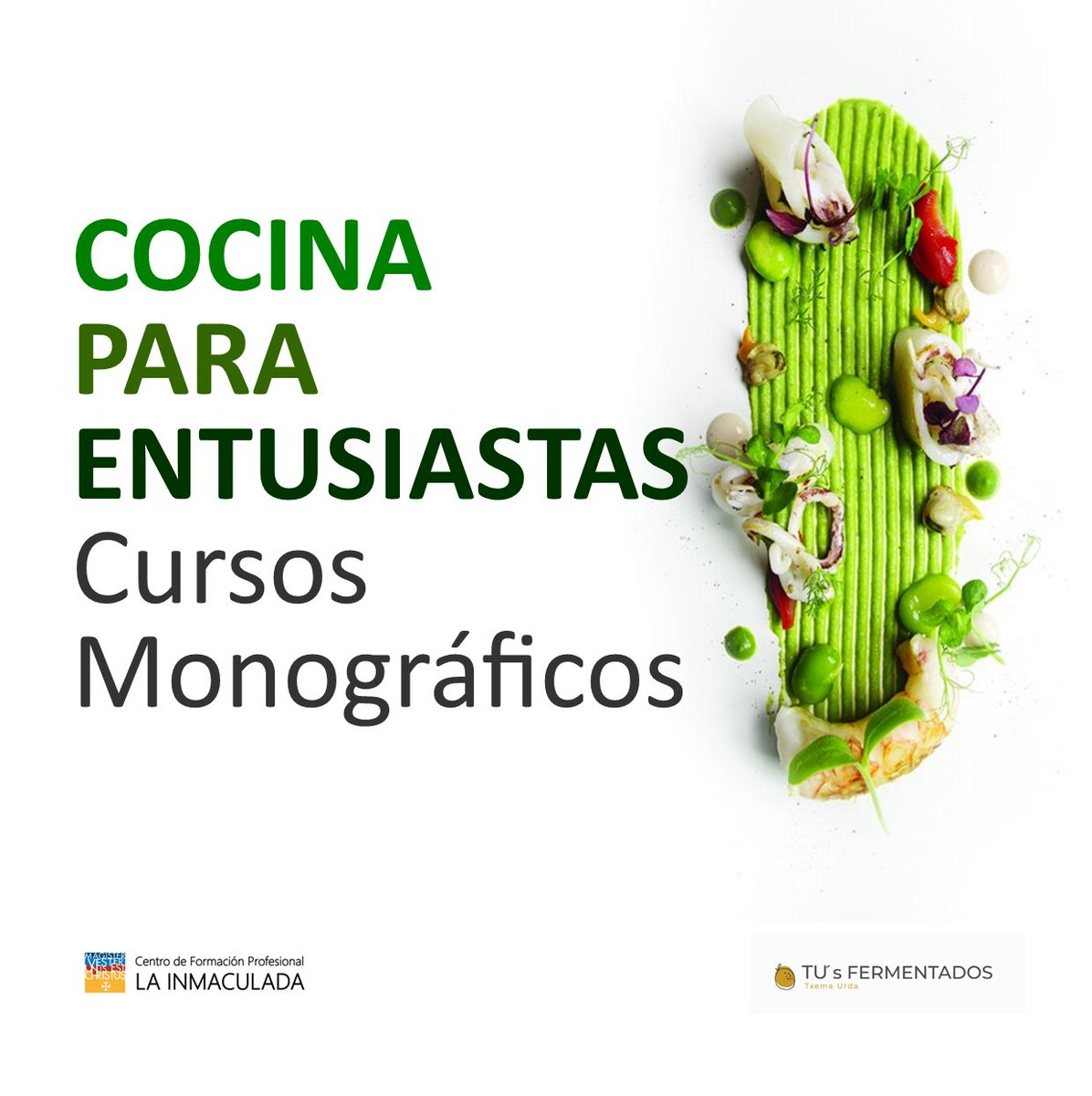 ¡Ya puedes inscribirte en los nuevos cursos de Cocina para Entusiastas de CFP La Inmaculada y Tu's Fermentados! +Info en bit.ly/3uhtXzW
#CursosCocina #Gastronomía #Granada #Chef #showcooking #CocinaparaEntusiastas