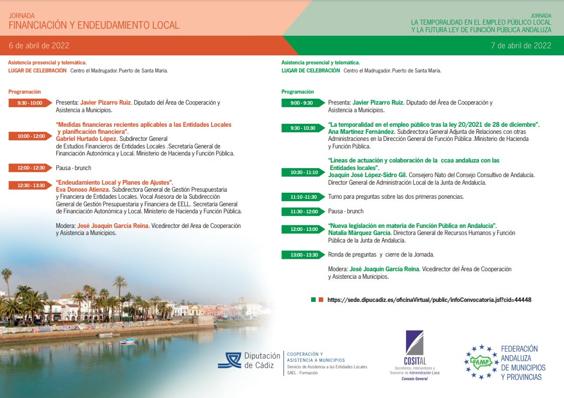 FormacionDCadiz's tweet photo. Ya tenemos listas DOS jornadas en fase de inscripción!!! https://t.co/njLg7Pc5wF https://t.co/y1XvTKZ1ET