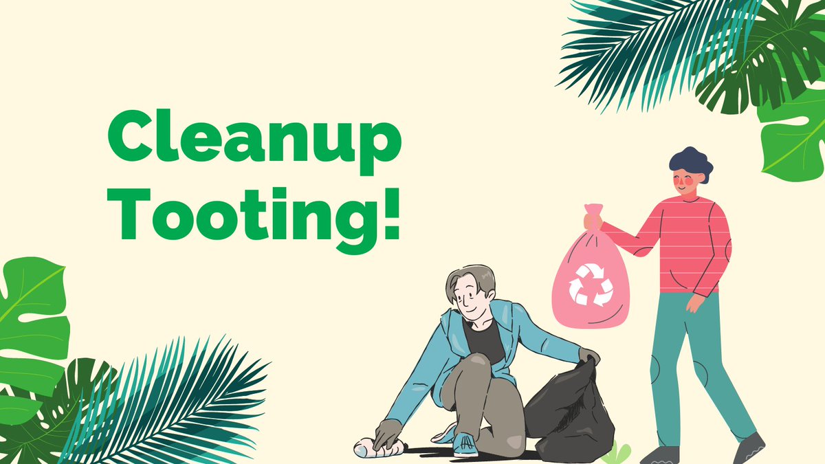 📣 Calling all #Tooting residents!

Join <a href="/HealthyTooting/">Tooting Healthy Streets</a> on Saturday 26th March, 3 - 5 pm at #TootingMarket for a collaborative session, including:
✅ A local litter-pick 
✅ A chat on how to tackle #litter
✅ An exhibition on impact of fly-tipping