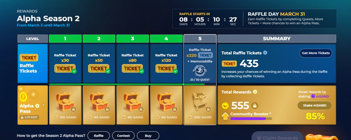 ArjnarongJ's tweet photo. @TheSandboxGame I just participated in the daily #SandboxAlphaS2Contest for a chance to earn up to 1,000 $SAND! Starting March 22 - Ticket Day. Check out my screenshot below!
👇 #SandboxAlphaS2 https://t.co/2Ly3LckBC2