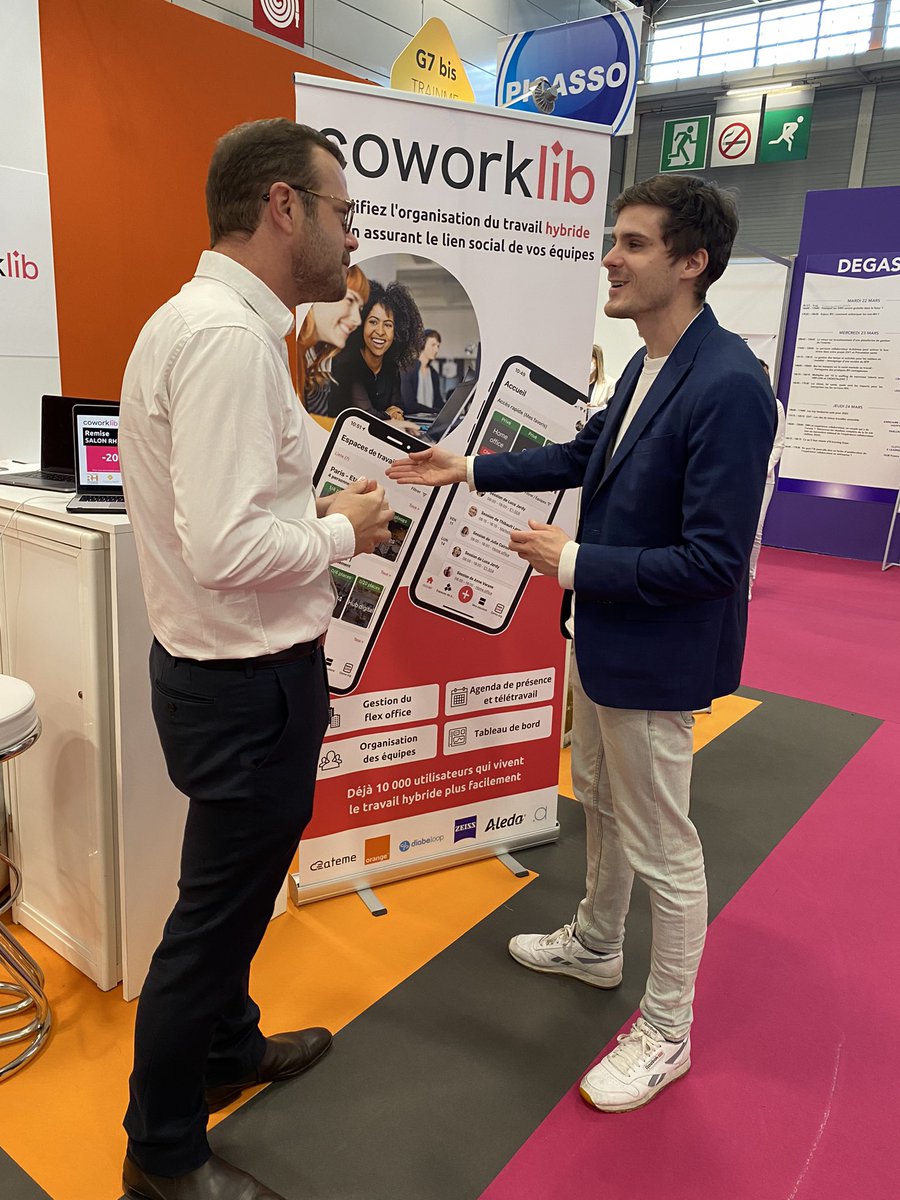 📱Retrouvez-nous sur le salon <a href="/Solutions_RH/">Solutions Ressources Humaines</a> encore aujourd’hui et demain!

Stand F8bis au sein du village <a href="/HappyTech/">HappyChef</a>  🤩

 #rh #sirh #teletravail #gestiondepresence