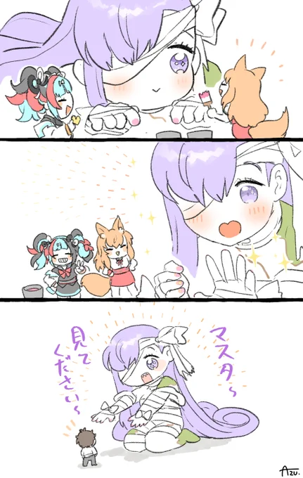 > ネイルをして照れながら喜ぶプロテアちゃんをお願いします。 
💅✨💖
#odaibako_a_ktv0z https://t.co/SDQlylmj7Z 