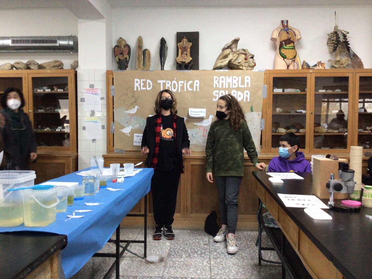 Anatidas's tweet photo. #SemanadelaCiencia en el @iaxmurcia los alumnos de distintos niveles de eso y bachillerato, trabajan con una #redtrófica real, la vida en #RamblaSalada, con la colaboración de @RamblaSalada https://t.co/5PXjWPfRKC