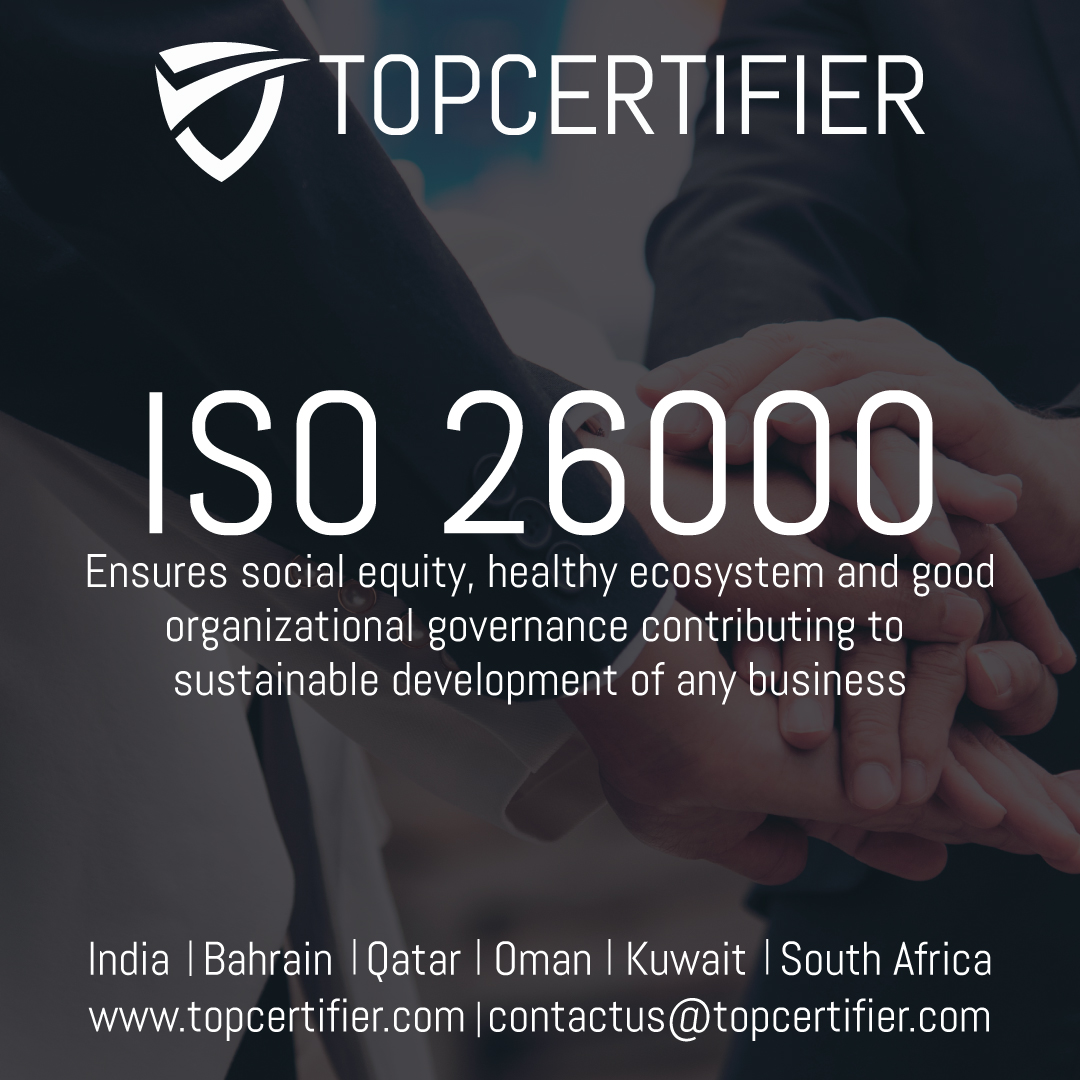 TOPCertifier's tweet photo. ISO 26000 is a set of rules designed to help businesses contribute to long-term growth and realizing that following the law is a fundamental responsibility of any firm.
Get Certified Today!!
Contact: https://t.co/ulLHV8mTUD
Email: contactus@topcertifer.com
#topcertifier https://t.co/2AVdxOfHv5
