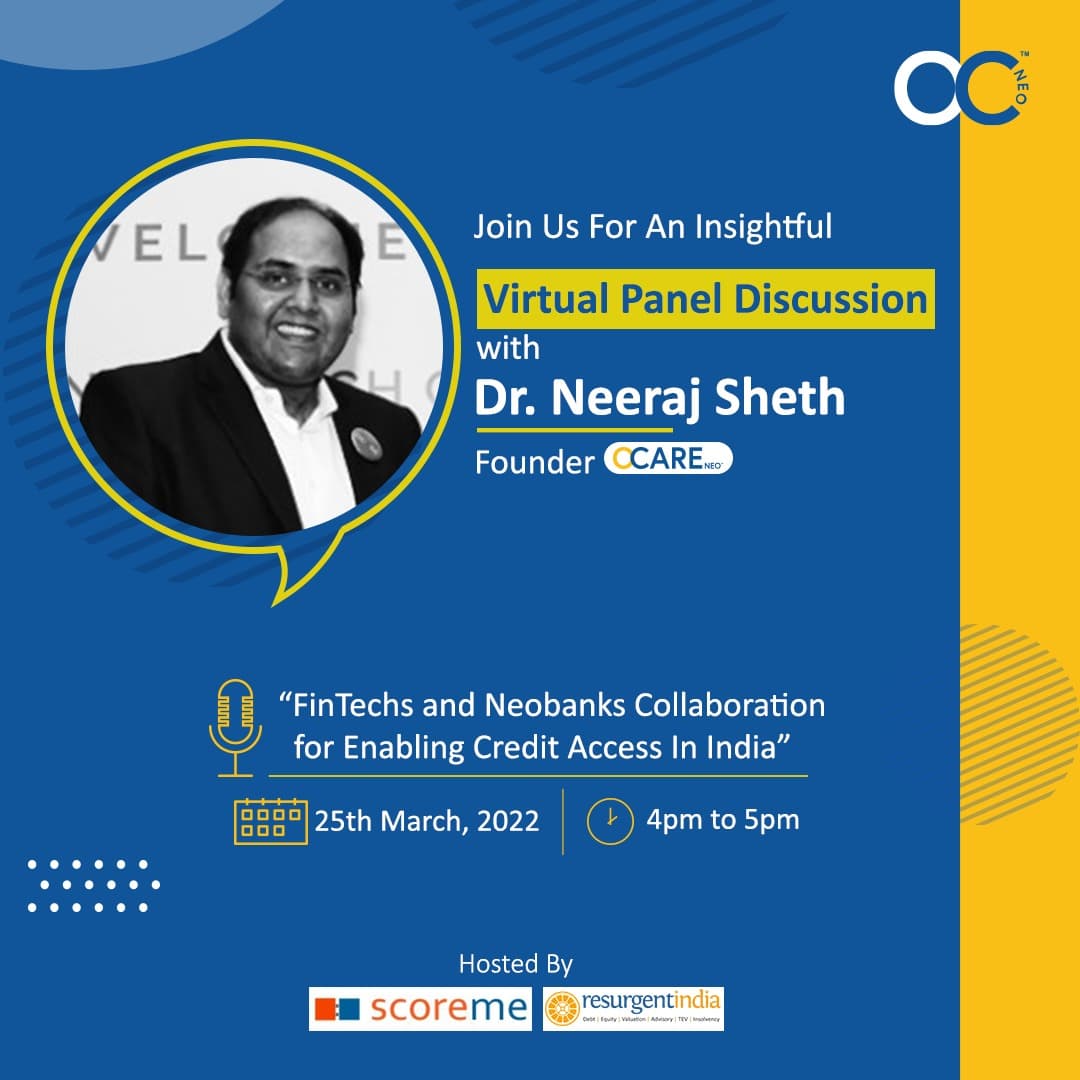 ocareneo's tweet photo. #Technology, nowadays, is progressively becoming a key part in financial services. 

In this line, catch Dr. Neeraj Sheth, Founder, OCareNeo setting forth his affirmative opinions on “Fintechs &amp; NeoBanks Collaboration for Enabling Credit Access in India” https://t.co/WABVYAPGQL
