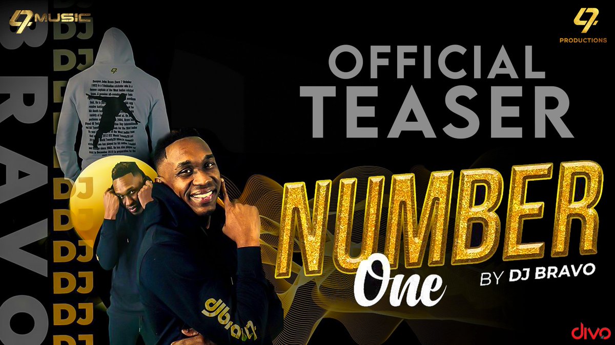 divomovies's tweet photo. The new song is coming on your way 💥

#NumberOne Song Teaser is out now on @DJBravo47 YouTube channel. Full song releasing on March 25th. 

▶️ https://t.co/fySfmrbRGD

#BlackShadowMusic #ColinWedderburn #TwinIslandCompany #Divo https://t.co/z0ZQCRBCzV
