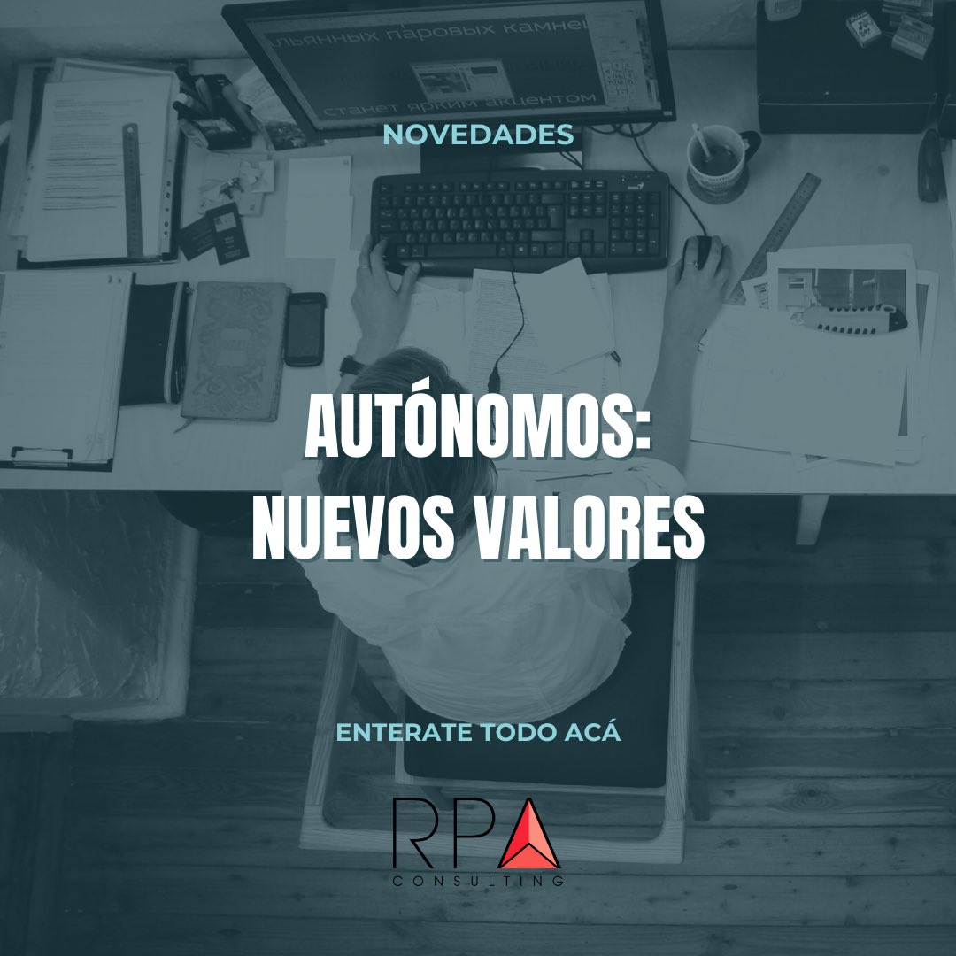 RPAConsulting's tweet photo. Los nuevos valores de los aportes a la seguridad social que deberán abonar los trabajadores autónomos fueron publicados en el sitio web de la AFIP. Los montos actualizados entran en vigencia a partir del 15/03/22. https://t.co/gIPUJBbZiC