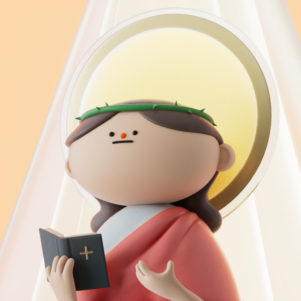 ✝️Chris Goddy✨

He loves to repeat things again and again, to make sure you understand the truth of the world. 

🌈Were you scared by Poddian when you first came in? He is kind, don't be afraid. You all are God's children, so you all are kind and lovely.💕
#nft #nftarts