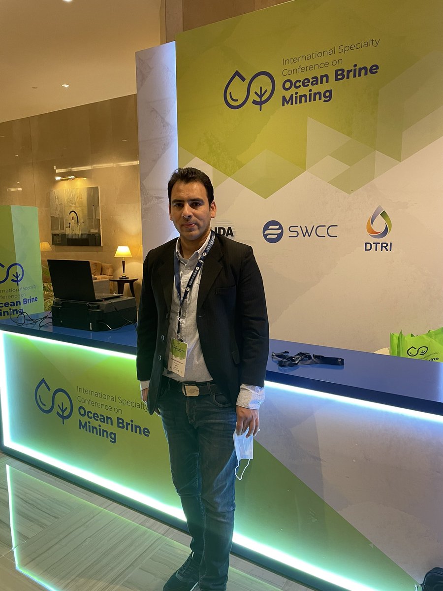Attending international speciality conference on Ocean Brine Mining arranged by IDA, SWCC and DTRI at Le meridian Al Khobar, Saudi Arabia (March 21-23, 2022).