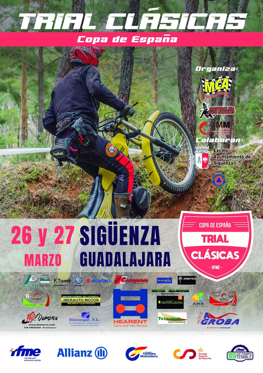 AytoSiguenza's tweet image. 🏍 Este fin de semana, Copa de España de Trial Clásicas en #Sigüenza #trial #trialrunning #Sigüenza #siguenza #sigüenzacandidatapatrimoniomundial