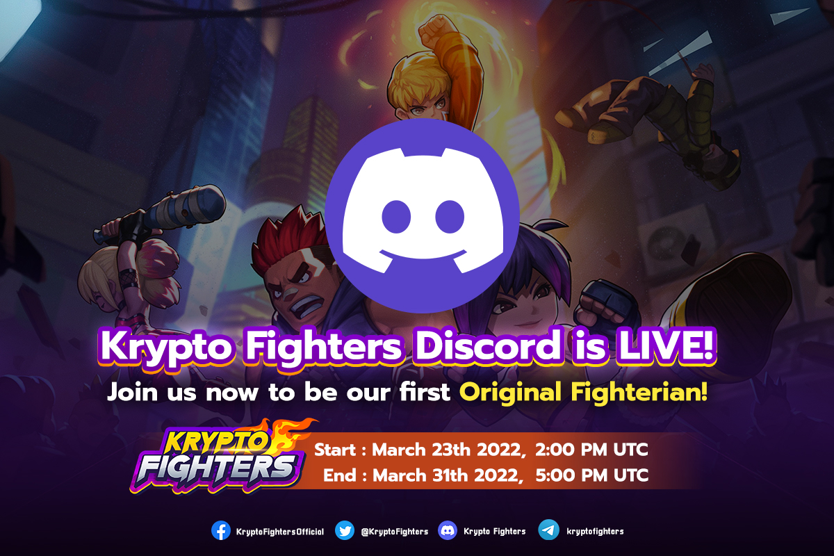 KryptoFighters's tweet photo. 📣 Krypto Fighters is now LIVE!

Do not miss a chance to become our first Original Fighterian in Krypto Fighters!

Join Here 👇
https://t.co/G6pJDivjYn

#kryptofighters #fightersmetaverse #NFTGame https://t.co/7uecNg8ZbP