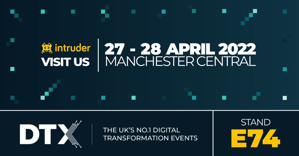 intruder_io's tweet photo. 📣 #DTXMCR22 is now open for registration! We are excited to be joining the event this year to meet new faces, run live demos, and more. In Manchester 27-28 April and need a ticket? Register for free now ➡️  https://t.co/8Fi6ZMuYoN

See you there 👋 https://t.co/TrX5b0EI02