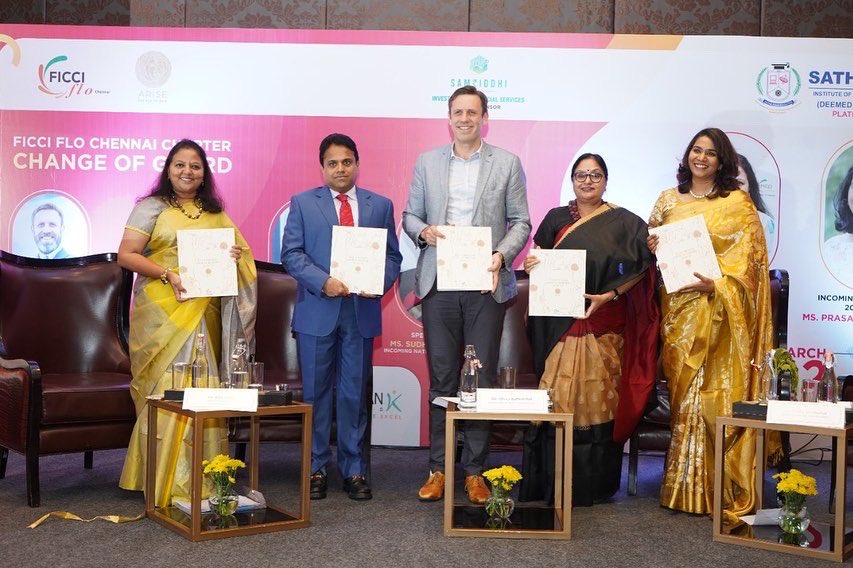 DrGSKVelu's tweet photo. Women empowerment is the key to building a brighter future and FLO Chennai has set examples for it!

Privileged to be the special guest at Finale Event of The Year, FLO Ladies Wing, FICCI. Thank You!

#WomenEmpowerment #FoundationofFuture #FICCI https://t.co/3Lf2eovpYW