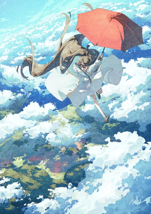 「holding umbrella」 illustration images(Popular｜RT&Fav:50)
