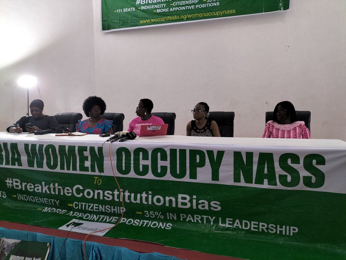 Currently at the Womanifesto World Press Conference!!!
Next steps to be discussed.
#BreaktheConstitutiinalaBias
#EqualRightForNGWomen
#BreakTheBias 
#NigerianWomenOccupyNASS