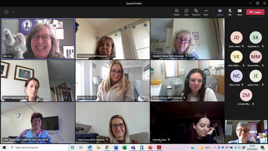ChildHealthScot's tweet photo. Amy and Dagmar enjoyed delivering another 'Special Smiles' course to enthusiastic oral health professional #MyHealthMyRights #HealthRelatedPlay #SharingGoodPractice @CDO_Scotland  @NesDental @AJwestgal @DagmarKerr2 https://t.co/iYVSfjVXbJ