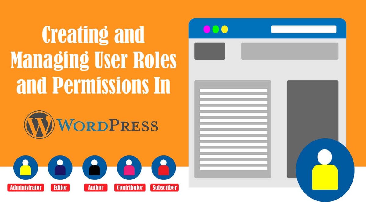 SinosoftC's tweet image. How To Create and Manage WordPress User Roles and Permissions. Understand roles of each type of user as provided by WordPress as you collaborate on your website with others...sinosoft.guru/resources/blog via @sinosoft #wordpresswebsite #wordpressusers