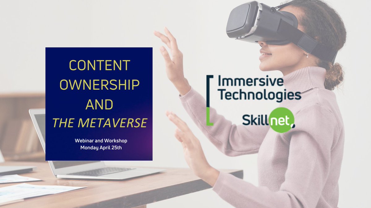 Register today! tinyurl.com/3suecpb7
The content will be tailored to and appropriate for a general #business audience. Those from a #branding, #marketing, #retail/#ecommerce or #media/#arts background may be particularly interested in emerging opportunities in The #Metaverse.