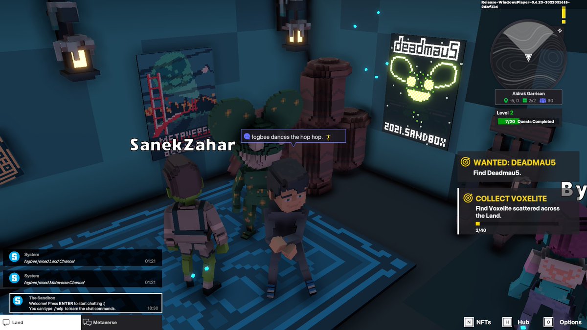 fogbee2's tweet photo. @TheSandboxGame @deadmau5 I just participated in the daily #SandboxAlphaS2Contest for a chance to earn up to 1,000 $SAND! Starting March 17 - Selfie with Deadmau5. Check out my screenshot below!
👇 #SandboxAlphaS2 https://t.co/bZ1SzCThbQ