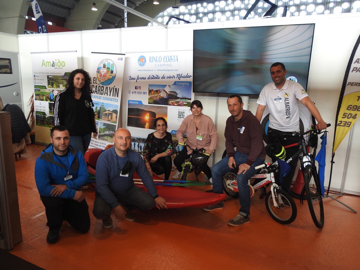 Amaido's tweet photo. El Occidente de Asturias  y la Mariña Lucense a través de los campings y el turismo activo fueron de la mano @Amaido  #expocamp #amaido #agroturismoamaido🙂 https://t.co/V5LwQbUm0Q
