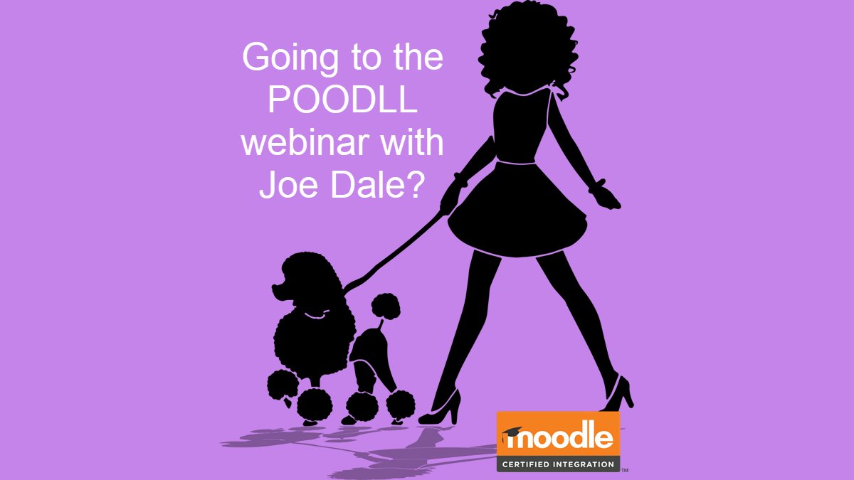 poodllguy's tweet photo. March 26th Come and hear about Poodll for language teaching on #Moodle (or without it). #langchat #fslchat https://t.co/oxBsu8f1V8 https://t.co/QqcF26tlBl