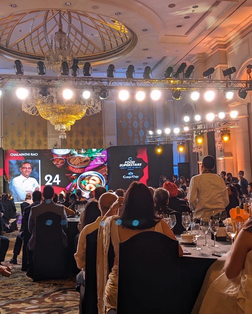 ChefChalapathi's tweet photo. Glimpses from @culinarycultureco ‘s FoodSuperstars in Delhi. I am super thrilled to be a part of India’s Top 30 chefs list. #CulinaryCulture #Topchefs https://t.co/nCdotY1Ps9