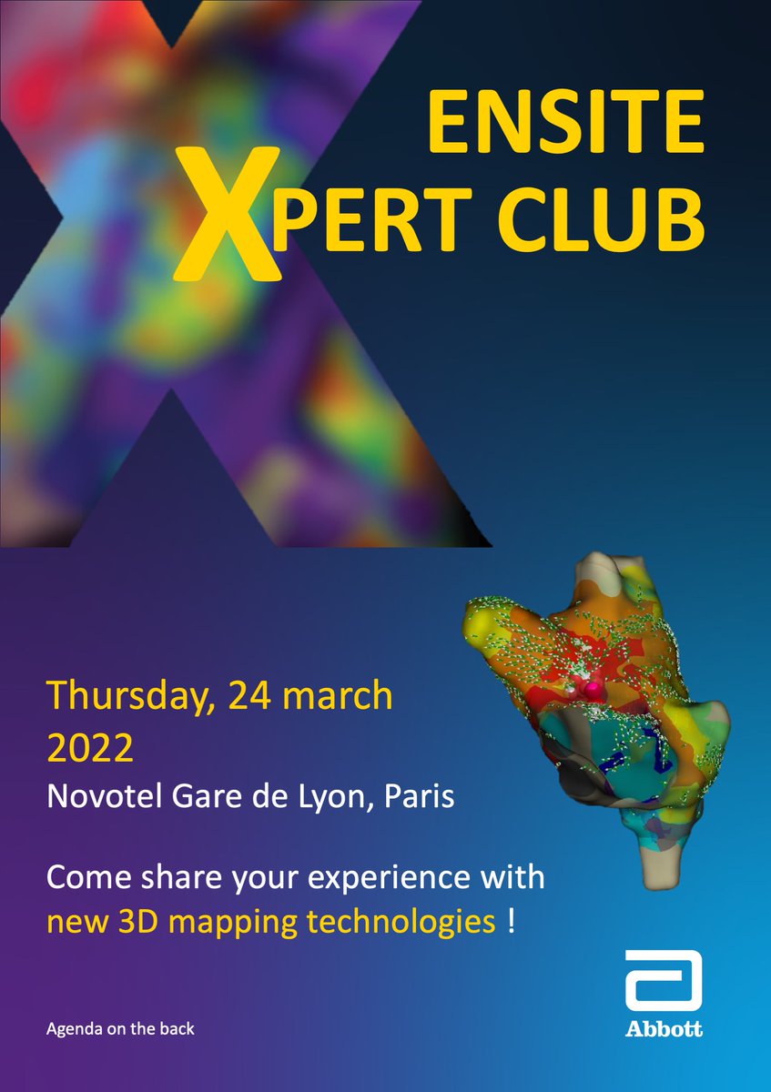 aportasanchez's tweet photo. Join us tomorrow 4pm! Ensite Xpert club. Great to be in Paris for face to face meetings! The (r)evolution of #electrograms with Omnipolar Technology organized by @AbbottCardio. #AblateVT #EPeeps @hospitalclinic https://t.co/kJvK1DbNwp