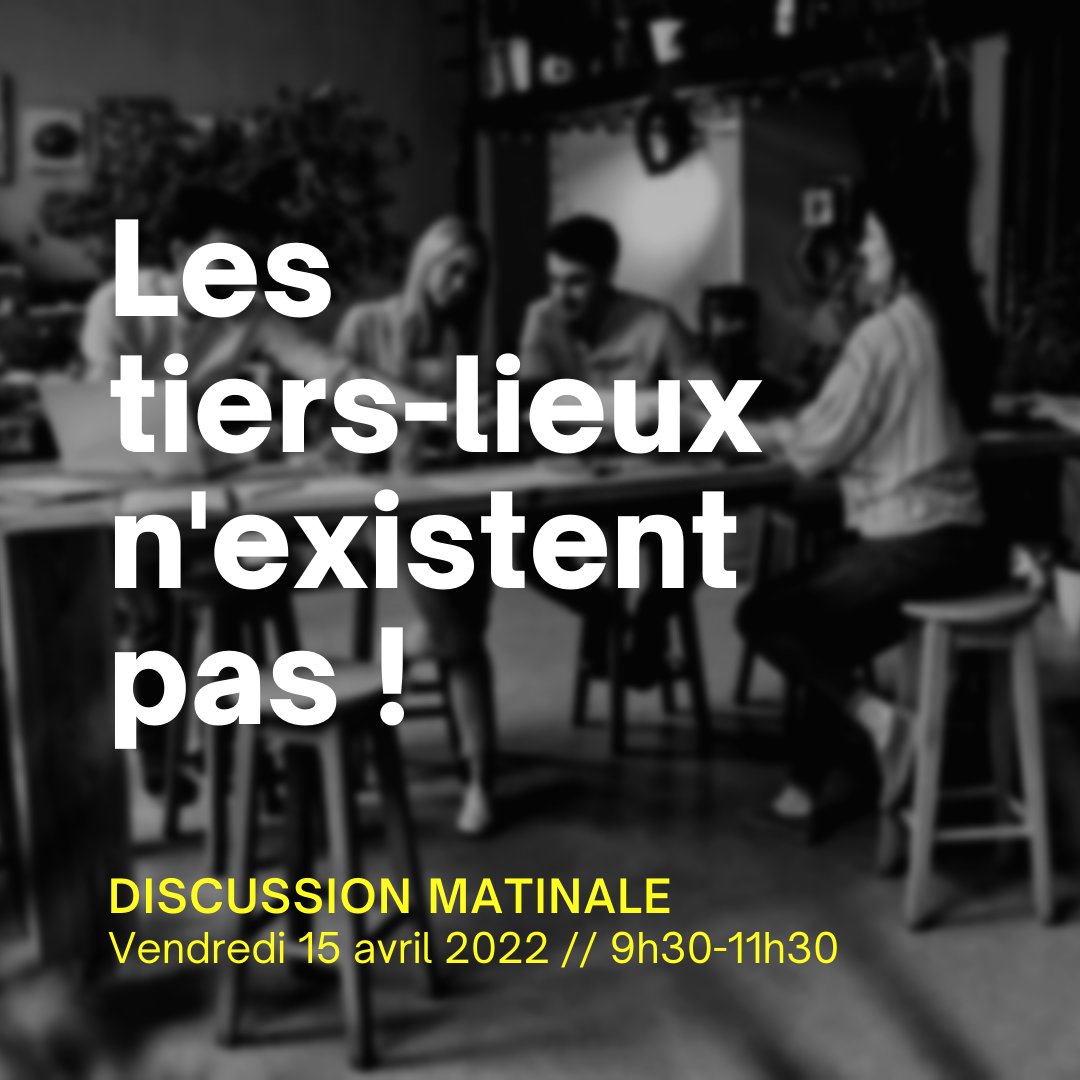 Soucieux de toujours partager ses doutes et ses amusements, <a href="/pointcarre_coop/">Coopérative Pointcarré</a>  vous invite à mettre sur la table l’ovni tiers-lieu!👉vendredi 15 avril de 9h30 à 11h30 à la coopérative Pointcarré👉inscription par mail resa@pointcarre.coop 👉Infos &amp; détails: pointcarre.coop/2022/03/18/les…