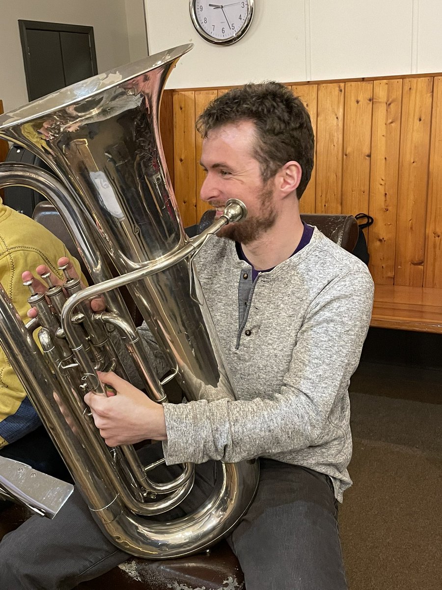 GuildUckfield's tweet photo. Huge thanks to @UckfieldConcert for allowing our actors to join band rehearsal last night…goosebumps and so, so excited now to see it all come together! @TicketSource @Offthewallltd @MayhewSpike you managed to avoid the pics! #BrassedOff https://t.co/bnwqZh5jY9