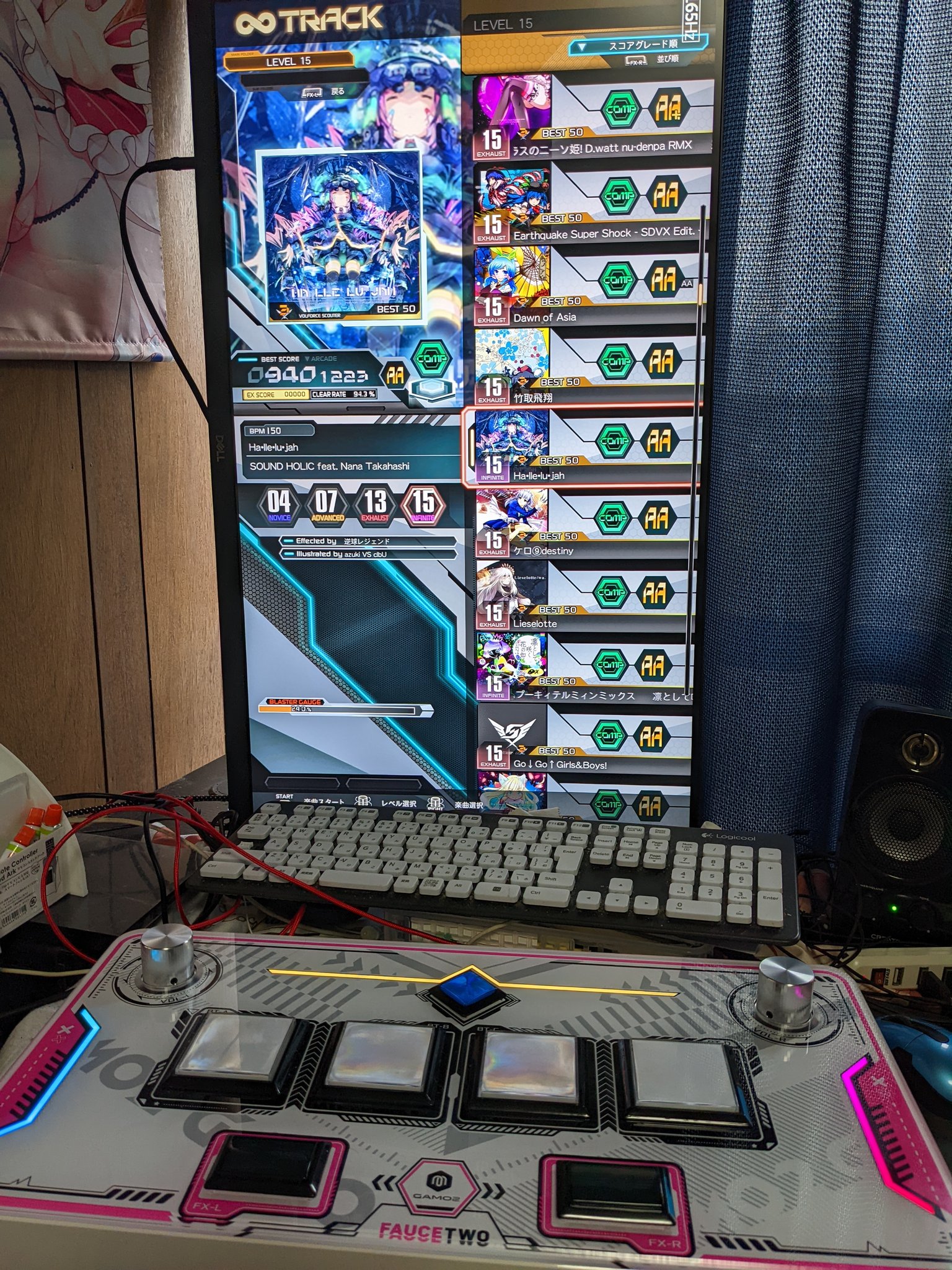 【三和ボタン交換済】新品5万円相当 FAUCETWO ボルテコン FAUCETWO SDVX コントローラー