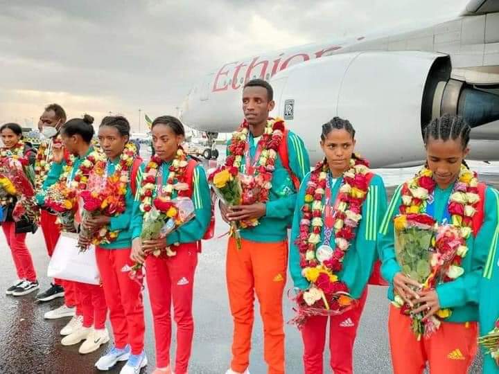 ETEmbassyJUB's tweet photo. DPM &amp; FM, H.E. Demeke has congratulated all 🇪🇹ns, 🇪🇹n athletes &amp; athletics cmnty for the stunning results achieved in the 18th World Athletics Indoor Championships held in Belgrade."We are proud of our athletes &amp; their spectacular success that boosts our image globally," he said. https://t.co/mP0bMv4Psf