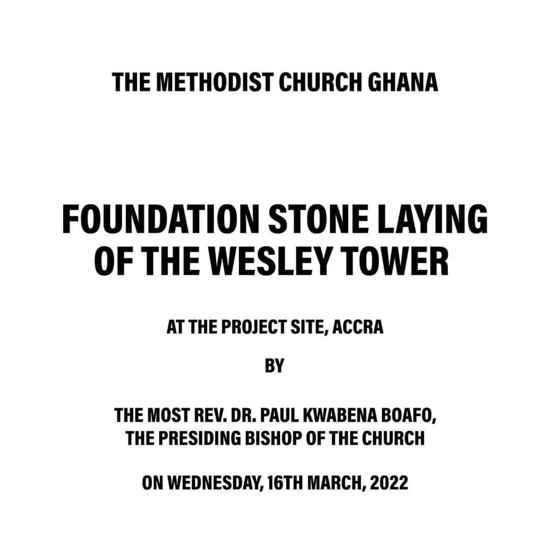 MethodistChGh's tweet photo. πΌ | ππ©ππ‘π§π¦ ππ‘ π£πππ§π¨π₯ππ¦
FOUNDATION STONE LAYING ON THE WESLEY TOWER
#EventsInPictures
#TheMethodistChurchGhana https://t.co/GkC7qAAxpc
