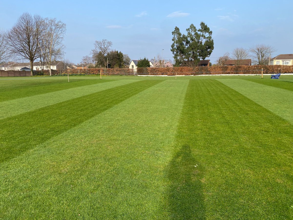 Croesycc's tweet photo. Ground starting to take shape ready for the season ahead! Thanks @pricey_4321 @iestynjohn 🏏 https://t.co/tauAY61prX