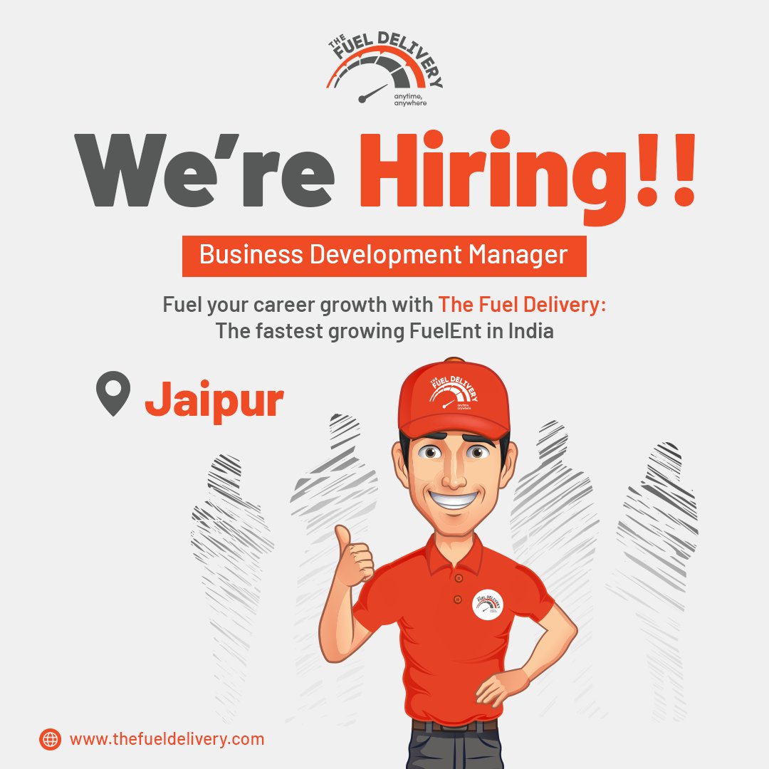 DeliveryFuel's tweet photo. The Fuel Delivery is looking for a competent business development professional who fuels organizational growth with their skills.

Interested candidates can share their updated resumes at careers@thefueldelivery.com

#dieseldude #TFD #diesel #hiring #hiringalert #wearehiring https://t.co/skgx1RIeUb