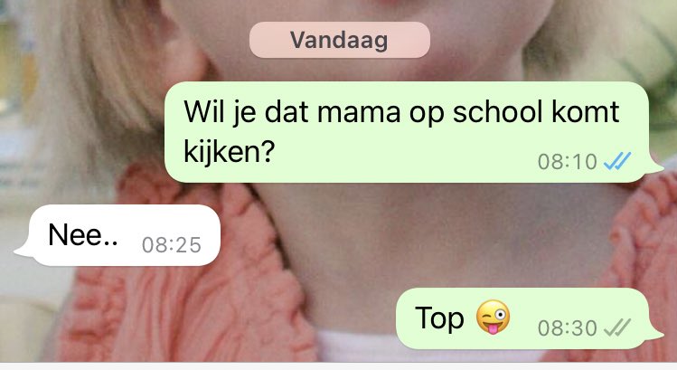 Macamaatje's tweet photo. Mijn dochter 🤣 Vanaf dag 1 altijd al heel duidelijk geweest of ze iets wel of niet wil… #inloopochtend https://t.co/BVLkMCAgdK