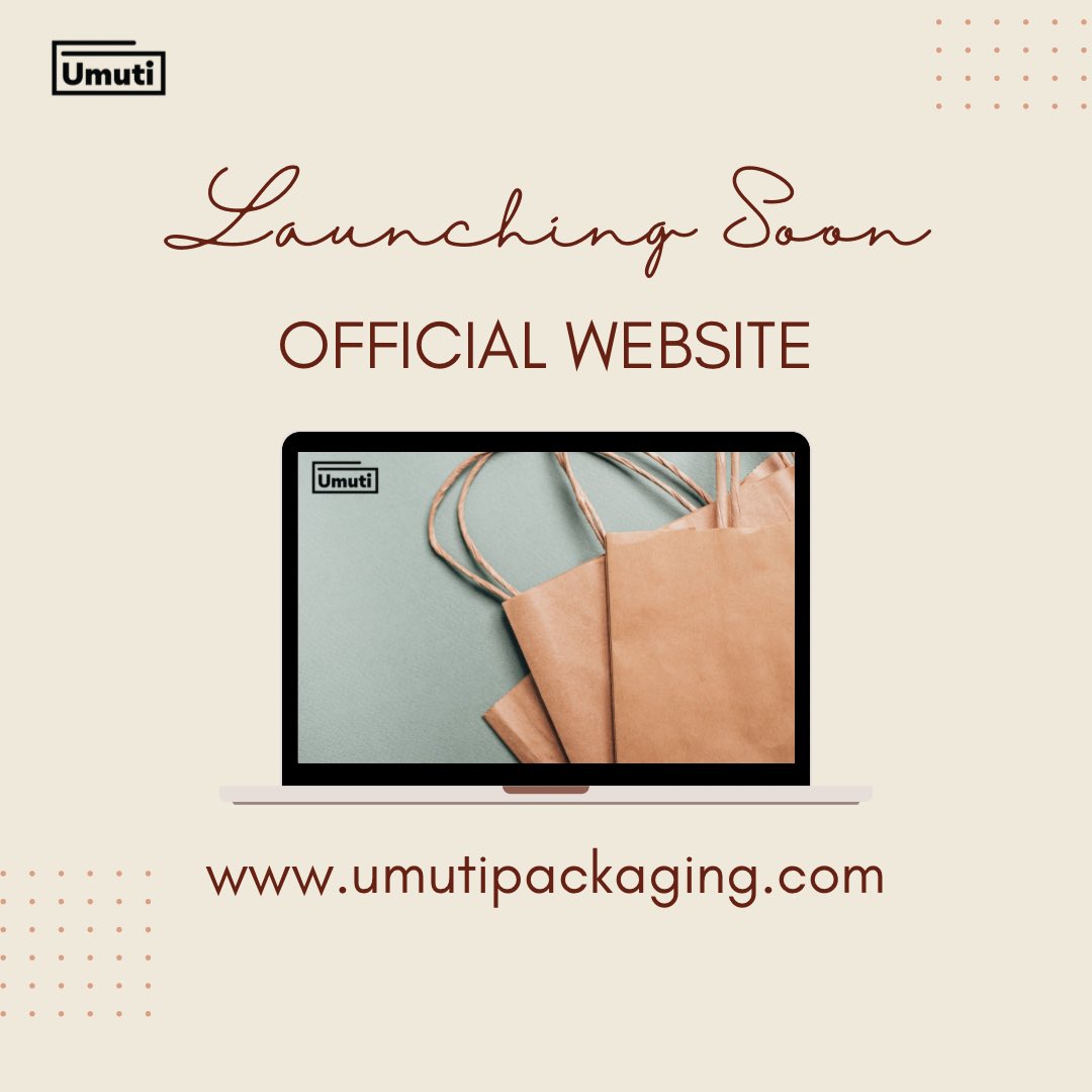 Great news on the way guys!!🤩 Soon we will be launching our new website, stay tuned for more updates!

#PackagingRevolution #Sustainability #UmutiRw #GoGreen