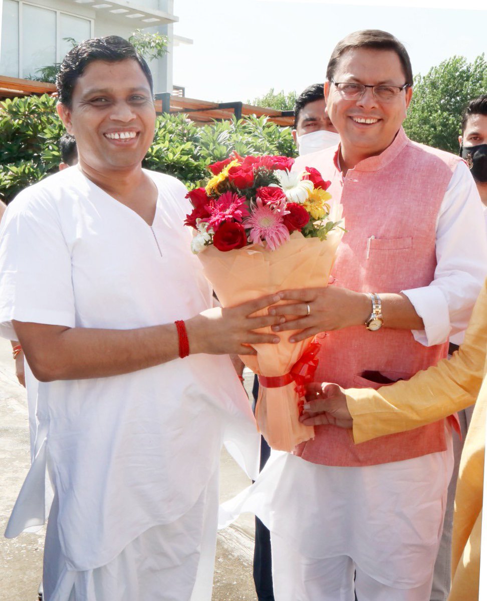 .<a href="/pushkardhami/">Pushkar Singh Dhami</a>  युवा,यशस्वी,ऊर्जावान, कर्मठ और उत्तराखंड के लाडले! हमारे प्रिय माननीय श्री पुष्कर सिंह धामी जी को पुनः उत्तराखंड का मुख्यमंत्री बनने पर हार्दिक बधाई। हमें विश्वास है कि आपके कुशल नेतृत्व में उत्तराखंड राज्य देश के अग्रणी राज्यों में शुमार होगा #acharyabalkrishna