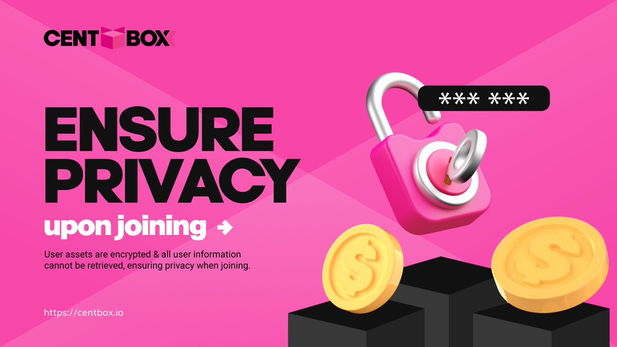 centchain's tweet photo. User assets are encrypted and all user information cannot be retrieved, ensuring privacy when joining.

#Centbox #DefiWallet #Metaverse #Centpay #Centpaywallet #cryptocurrency https://t.co/LoChyMrRSt