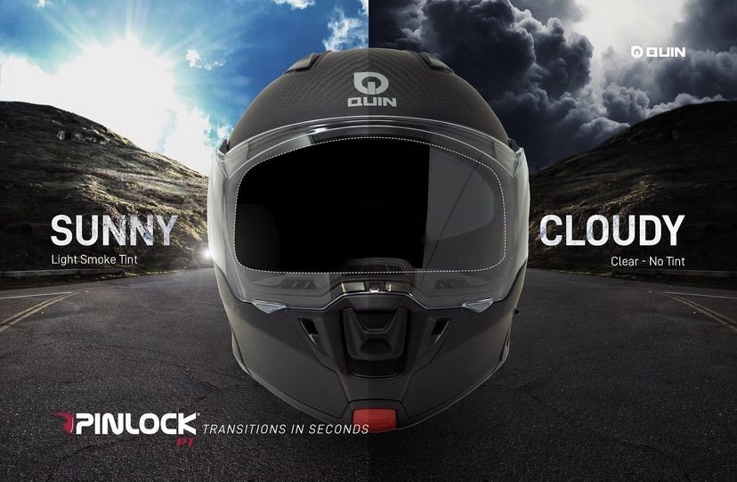 HeadyHelmets's tweet photo. Be prepared for the constant weather changes with the Pinlock fog resistant insert lenses for Quin helmets. 🌞 🌚 Head to our website https://t.co/oZh4Di6KkN for more.

#quin #quindeisgn #smartsaftey #sos #Pinlock #Pinlocktint #PinlockProtecTINT #ProtecTINT #AntiFog #GoFastGoSafe https://t.co/S9T94qO5BN