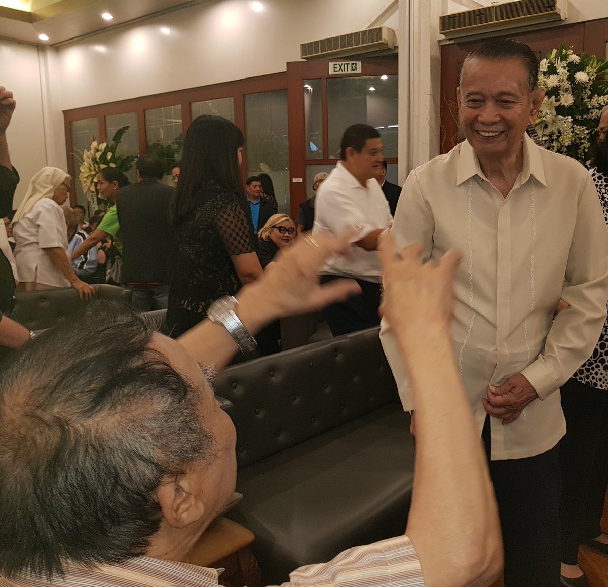 cusp_ph's tweet photo. At SP Pimentel's wake @EmmanuelTSantos or Noli was a stalwart of LABAN in '78. I'm glad he isnt around to see what has happened. Before he died, he registered LABAN 2G hoping to pass on the torch to the next generation. I hope one day we can truly honour their legacy #SulongLaban https://t.co/bG0x8ze3Uk