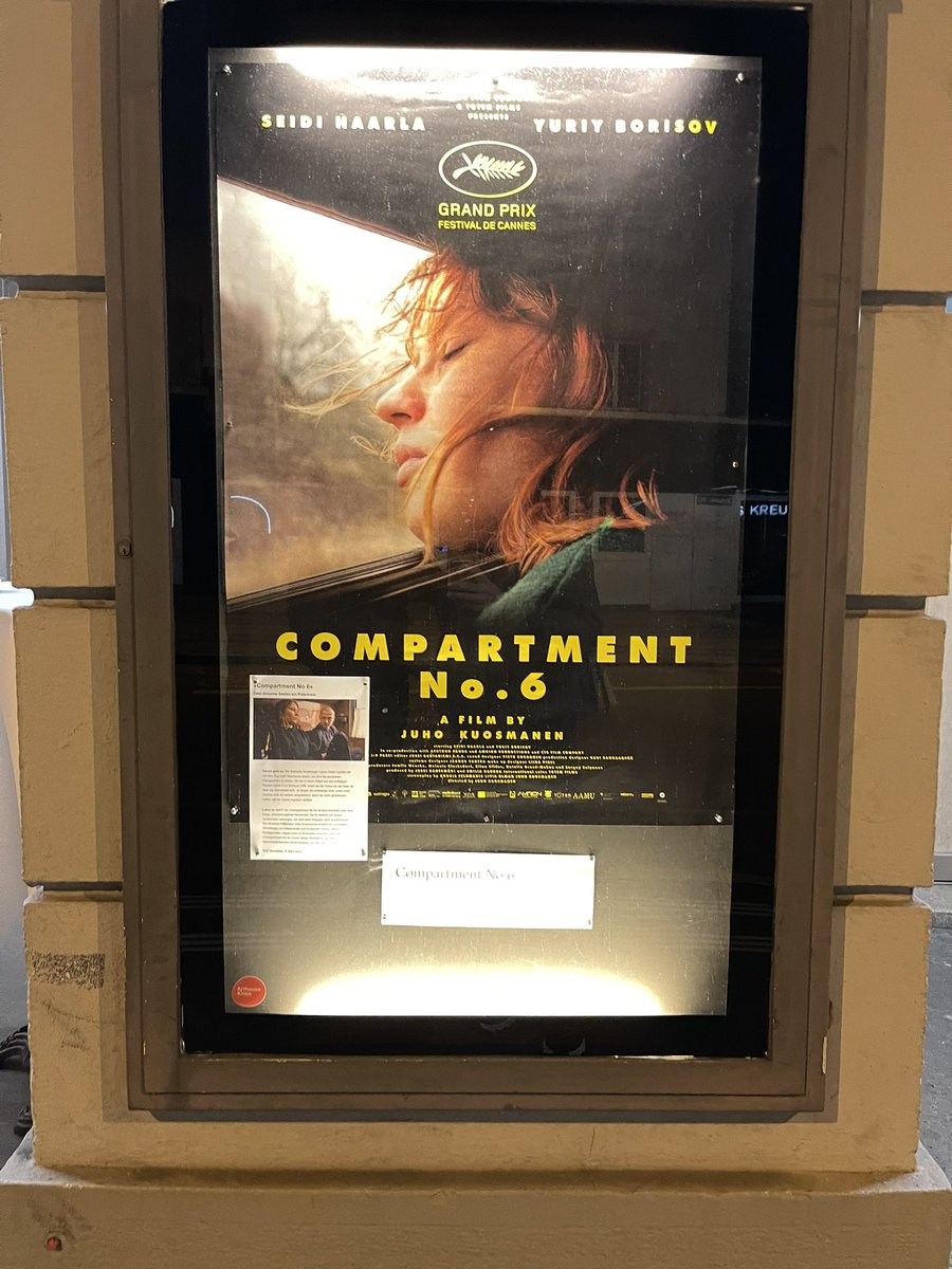 RaphaelRuck's tweet photo. Great movie about a girl from Finland 🇫🇮 traveling to Murmansk 🇷🇺 and making friends with the guy you wouldn’t want to share your compartment with 👍🏻 https://t.co/bsdtdlfmgD