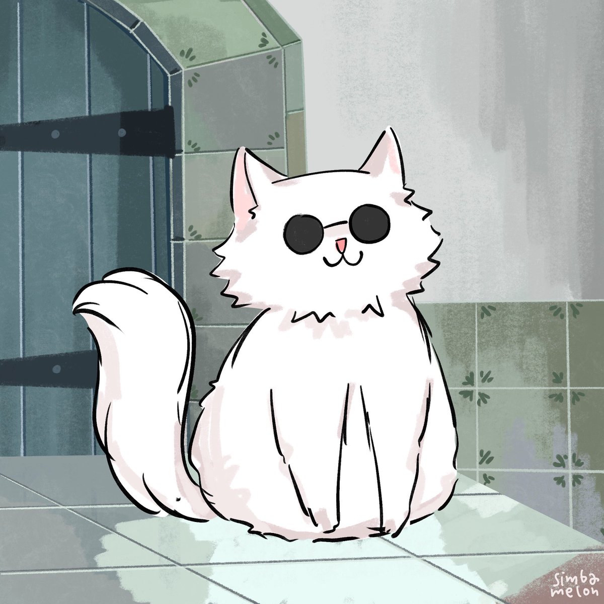 cat no humans animal focus white cat :3 white fur animal  illustration images