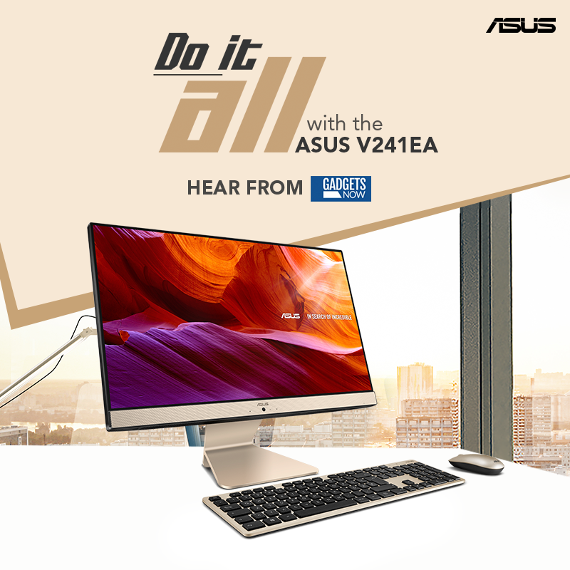 ASUSIndia's tweet photo. Hear what Gadgets Now says about the beautiful display of the #ASUS Vivo All-in-One PC V241EA that enables you to Do It All whether at home or office!
#ASUSIndia #AllinOnePC #DoItAll #Intel #11thGen #ConsumerPC #HomePC #HomeEntertainment