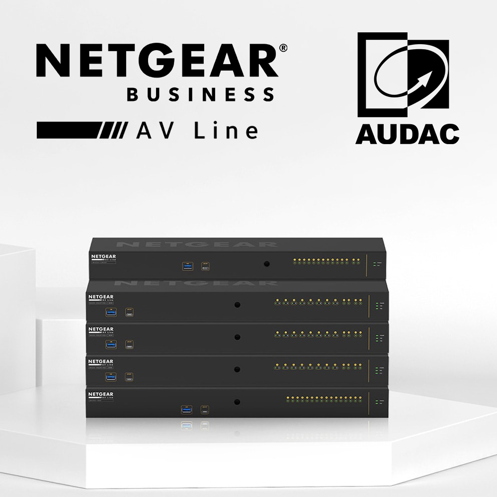 AudiosalesIt's tweet photo. 🤝NUOVA PARTNERSHIP @AudacAudio - @NETGEAR 
L'integrazione con la linea di #switch #NetgearBusiness per il mondo AV semplifica la gestione dei prodotti #AUDAC da parte dei professionisti del settore #ProAV
Scopri di più 👉 https://t.co/mLiZX01ufX https://t.co/tACyCgxJmZ