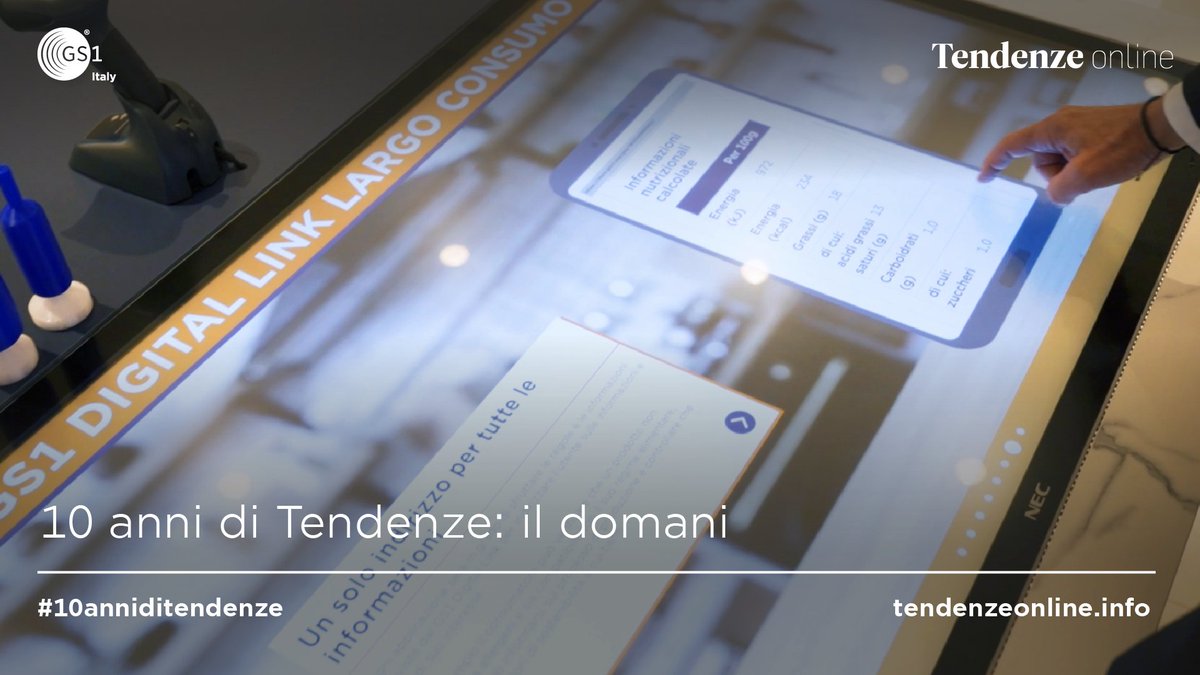 GS1italy's tweet photo. Il nostro viaggio temporale per celebrare 10 anni di Tendenze si chiude con l'ultimo episodio della #miniserie che parla del futuro che ci aspetta e della voglia di ripresa dopo un anno di pandemia. Scopri il terzo episodio 👉🏻 https://t.co/E09pps3knp
@Tendenzeonline https://t.co/rLl1v06XYD