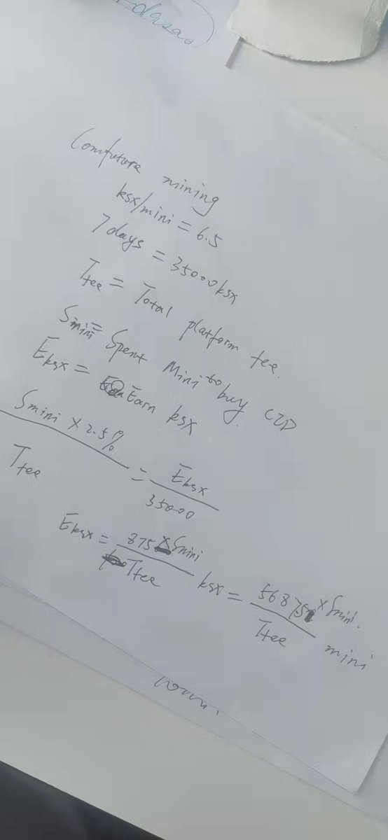 gguoss's tweet photo. If #Comfuture's weekly platform fee is equal to 5687.5 $mini, then each CID buyer Get #CID for free.
If the platform fee is less than 5687.5 $mini, then the user earns the mini and also earns the Cid
Reference: Comfuture platform fee is 10000 $Mini for the first 4 months https://t.co/JXFti2Y2Q9