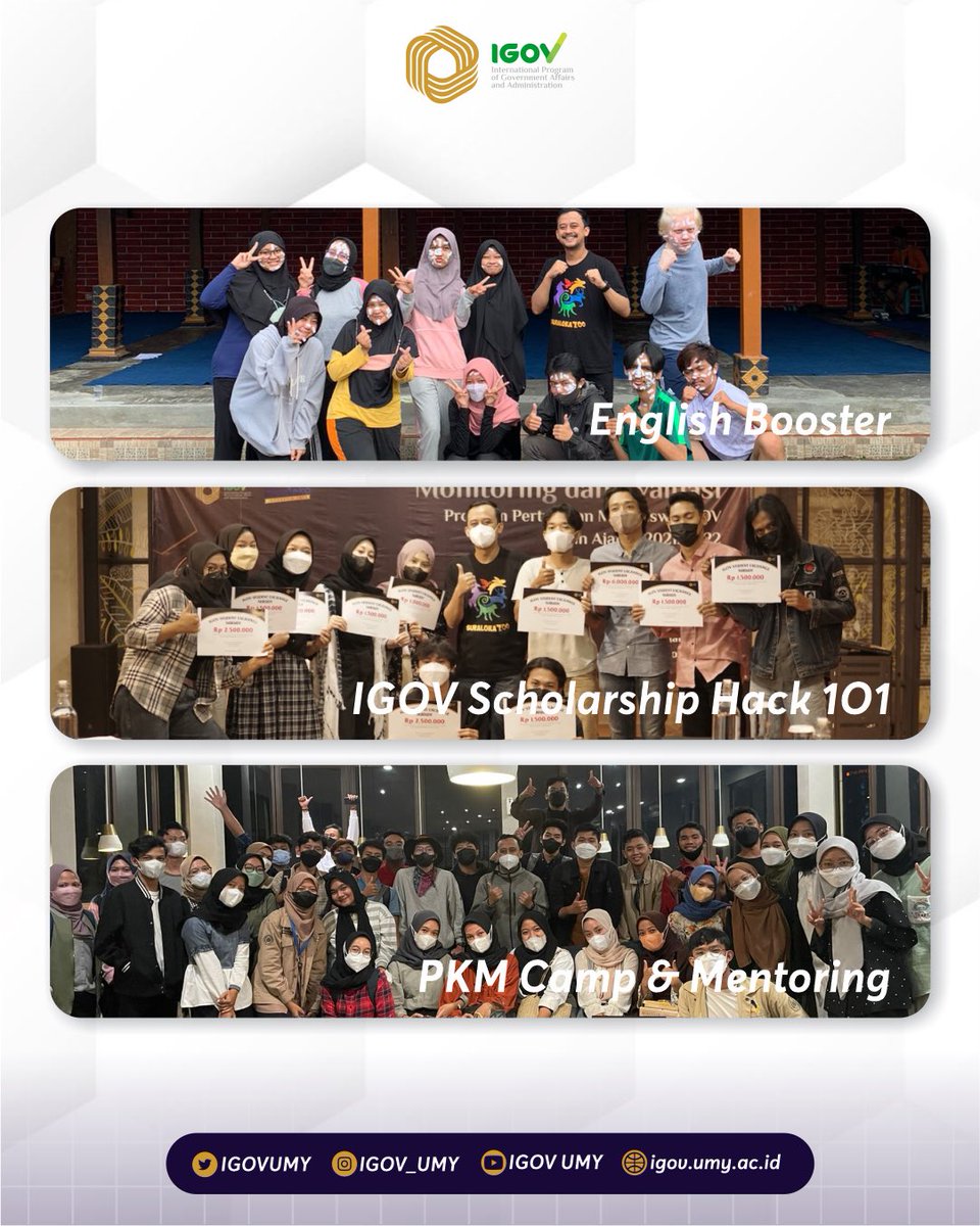 IGOVUMY's tweet photo. Holla IGOVers!!!
Do you know? At IGOV you don't just learn about Government, but you will also be helped to hone your skills with programs made by IGOV! very cool right?
What do you think is the most interesting program?
#IGOVUMY
#InternationalProgram
#MudaMendunia
#IPUMY https://t.co/4gTwnBaYuK