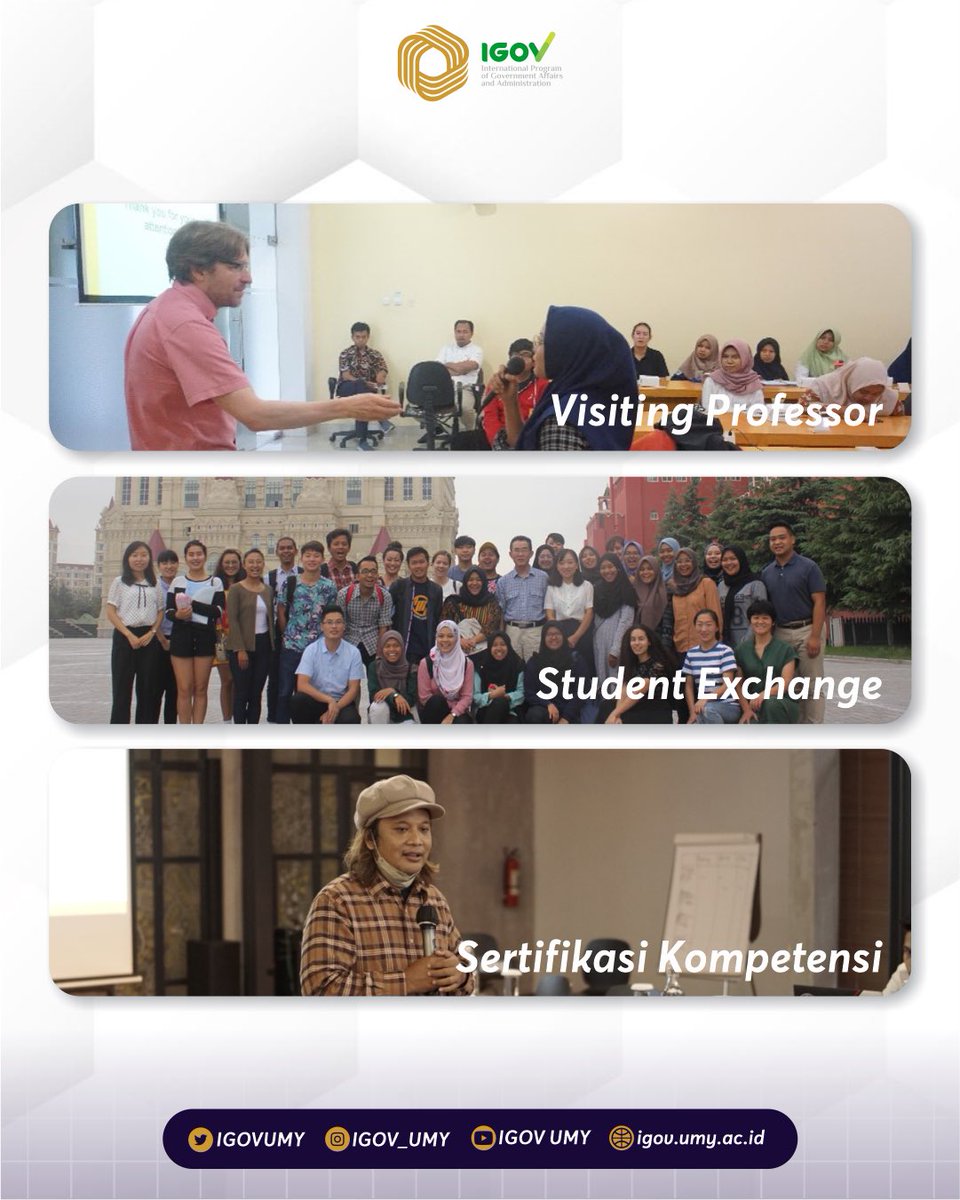 IGOVUMY's tweet photo. Holla IGOVers!!!
Do you know? At IGOV you don't just learn about Government, but you will also be helped to hone your skills with programs made by IGOV! very cool right?
What do you think is the most interesting program?
#IGOVUMY
#InternationalProgram
#MudaMendunia
#IPUMY https://t.co/4gTwnBaYuK