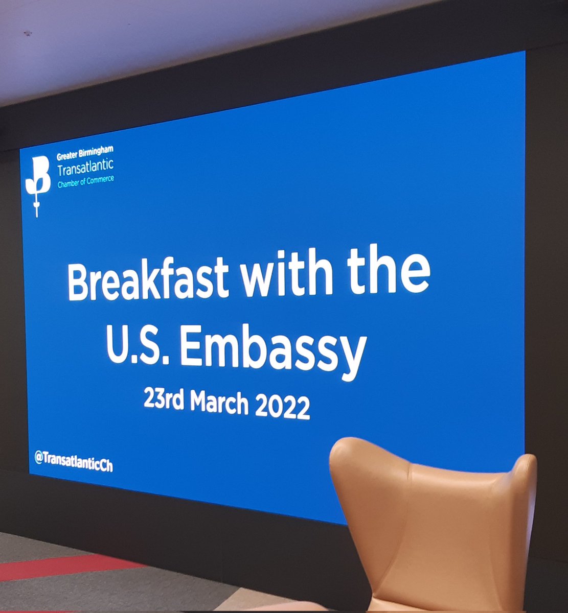 Finding out more about US business and education opportunites this morning <a href="/KeeleInnovation/">KIITE</a> <a href="/KeeleUniversity/">Keele University 🐿️</a> <a href="/TransatlanticCh/">Transatlantic Chamber of Commerce</a>